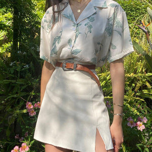 VILZSTUDIOS Casual plant-themed shirt for everyday wear