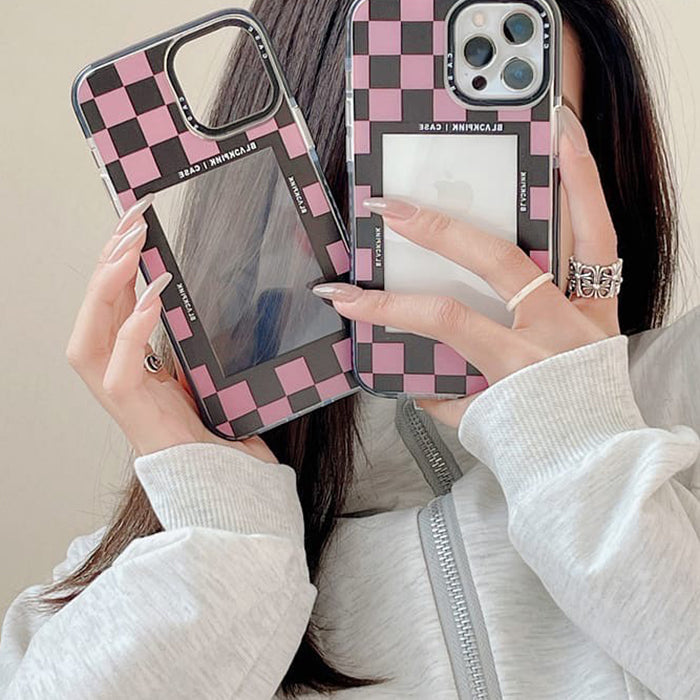 VILZSTUDIOS Trendy checkerboard phone case for protection