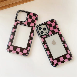 VILZSTUDIOS Trendy checkerboard phone case for protection