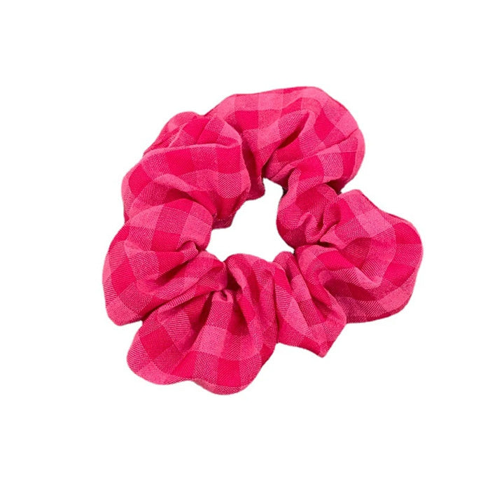 VILZSTUDIOS Stylish checkered scrunchie for hair