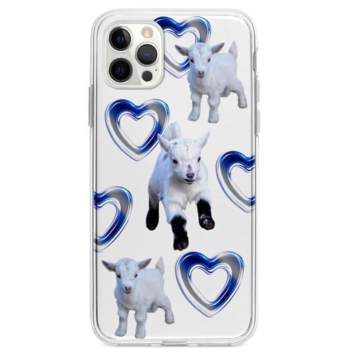 VILZSTUDIOS Stylish transparent iPhone case featuring a lamb design