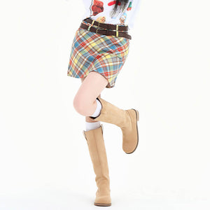 VILZSTUDIOS Chic colorful checkered mini skirt from VILZSTUDIOS
