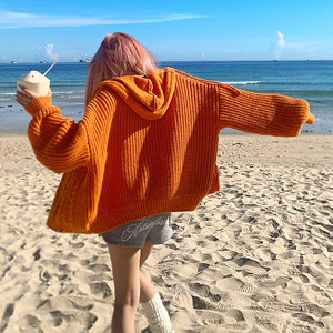 VILZSTUDIOS Cozy knit hoodie from VILZSTUDIOS