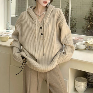 VILZSTUDIOS Cozy knit hoodie from VILZSTUDIOS