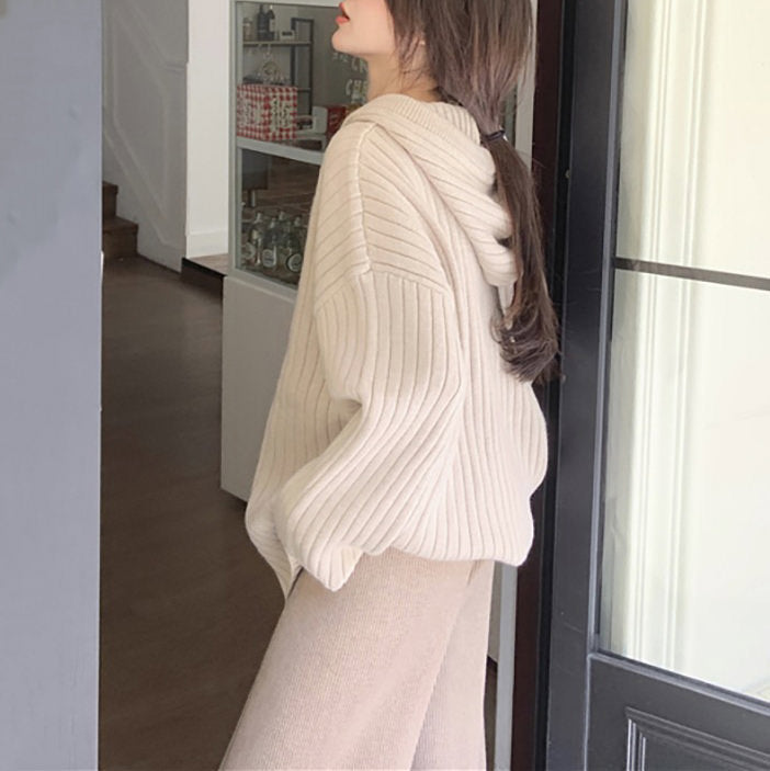 VILZSTUDIOS Cozy knit hoodie from VILZSTUDIOS