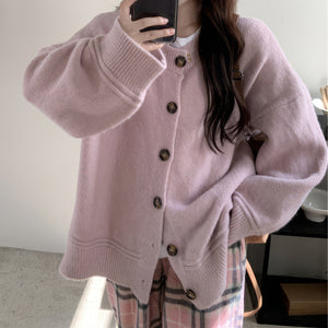 VILZSTUDIOS Chic oversized knit cardigan for casual layering