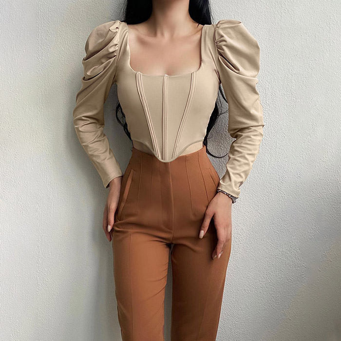 VILZSTUDIOS Chic cream corset top from VILZSTUDIOS