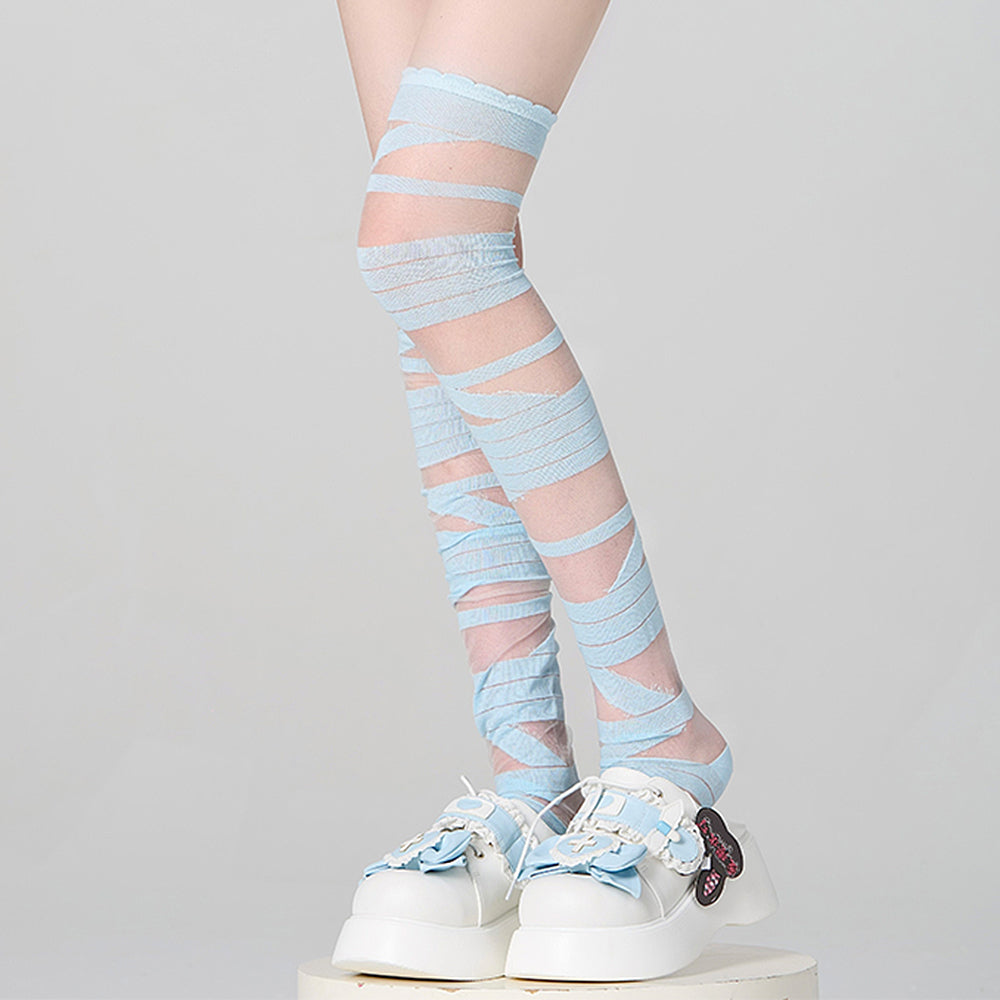 VILZSTUDIOS Fashionable lace-up socks in soft material