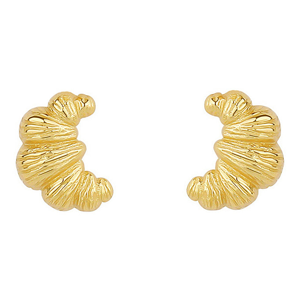 VILZSTUDIOS Stylish croissant inspired earrings for fashion lovers