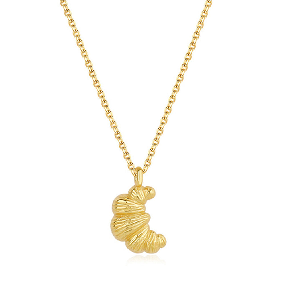 VILZSTUDIOS Stylish croissant pendant necklace with adjustable chain