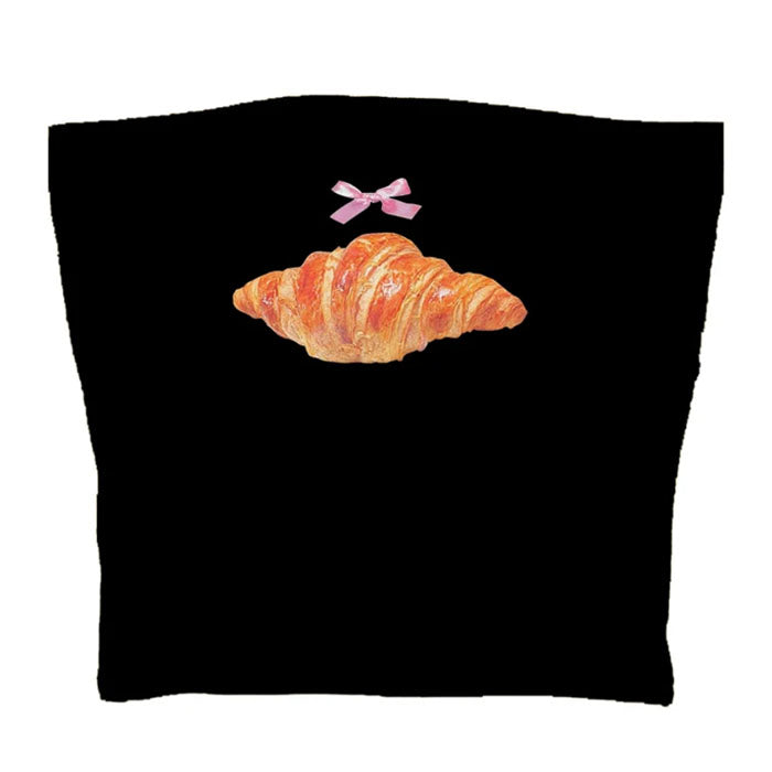VILZSTUDIOS Stylish strapless top with croissant print
