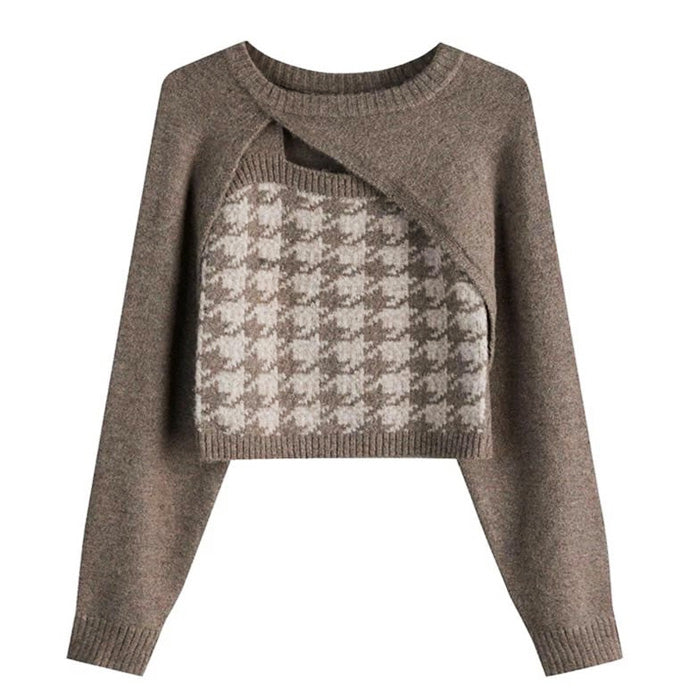 VILZSTUDIOS Chic dogtooth check co-ord set