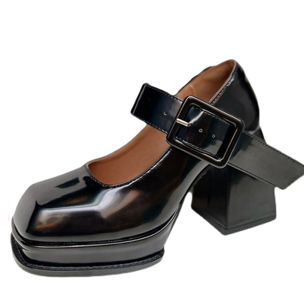 VILZSTUDIOS Stylish Mary Jane heels made of vegan leather