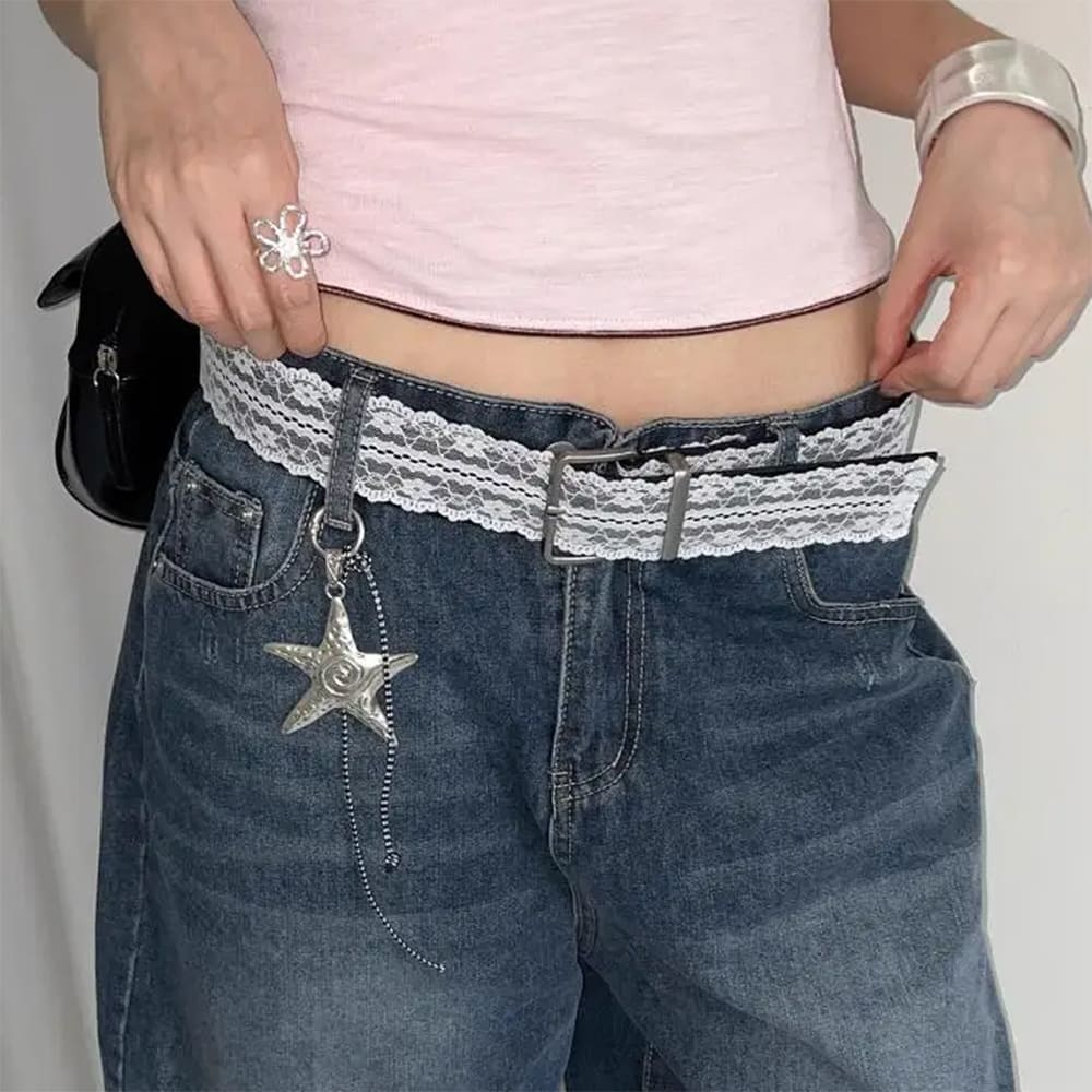 VILZSTUDIOS Chic Feminine Lace Detail Belt product image