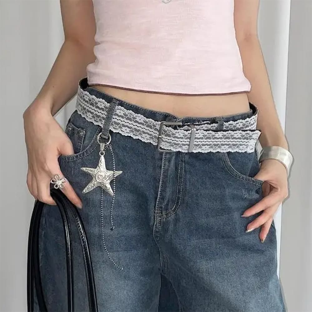 VILZSTUDIOS Chic Feminine Lace Detail Belt product image