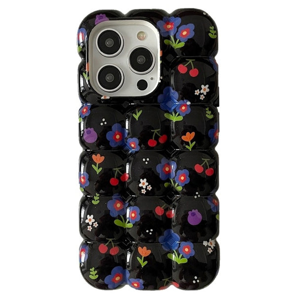 VILZSTUDIOS Stylish Floral Bubble iPhone Case