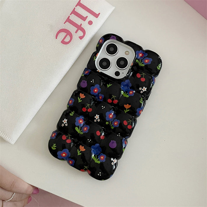 VILZSTUDIOS Stylish Floral Bubble iPhone Case