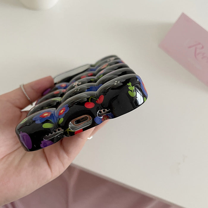VILZSTUDIOS Stylish Floral Bubble iPhone Case
