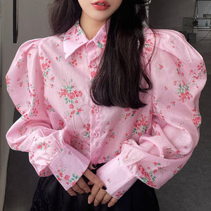 VILZSTUDIOS Floral design shirt from VILZSTUDIOS