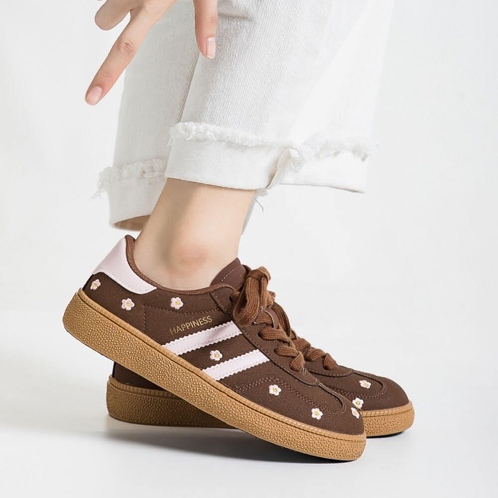 VILZSTUDIOS Floral embroidered sneakers from VILZSTUDIOS