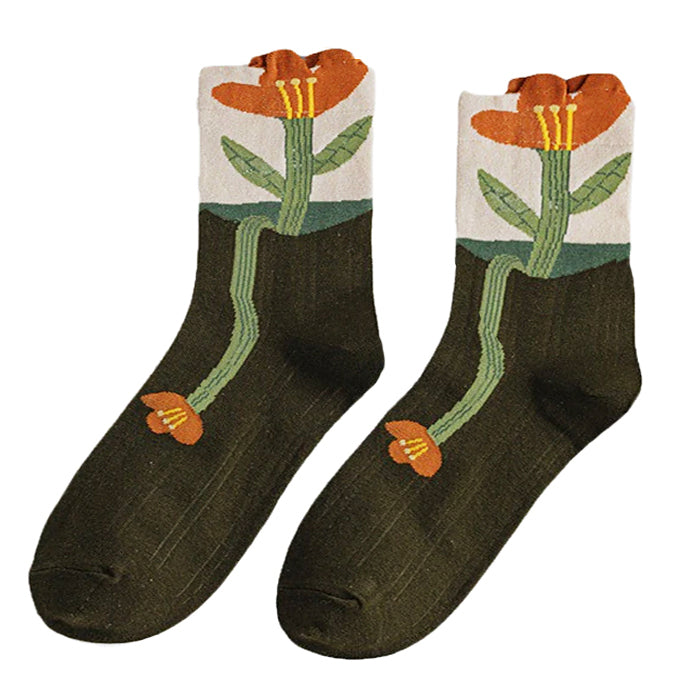 VILZSTUDIOS Chic floral socks for stylish outfits