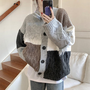 VILZSTUDIOS Chic knit cardigan with fringe design