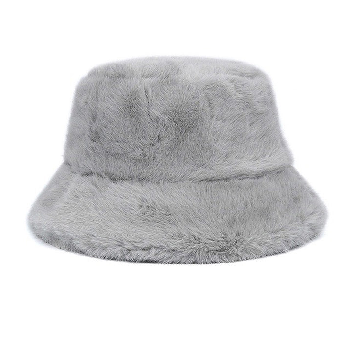 VILZSTUDIOS Stylish plush bucket hat for casual wear