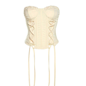 VILZSTUDIOS Stylish lace up corset for women's fashion
