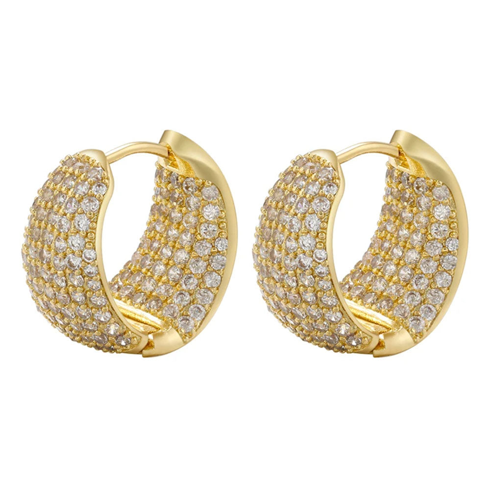 VILZSTUDIOS Stylish rhinestone hoops for a fashionable look