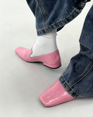 VILZSTUDIOS Chic square toe flat loafers in various colors