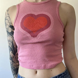 VILZSTUDIOS Chic Graphic Love Tank Top from VILZSTUDIOS