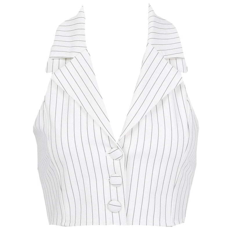 VILZSTUDIOS Chic halter tailored vest for stylish outfits