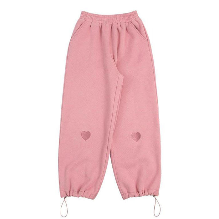 VILZSTUDIOS Stylish joggers with heart design for casual wear