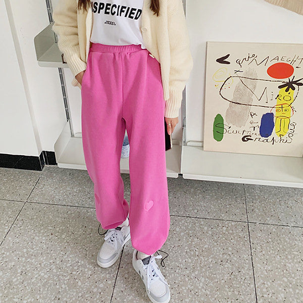VILZSTUDIOS Stylish joggers with heart design for casual wear