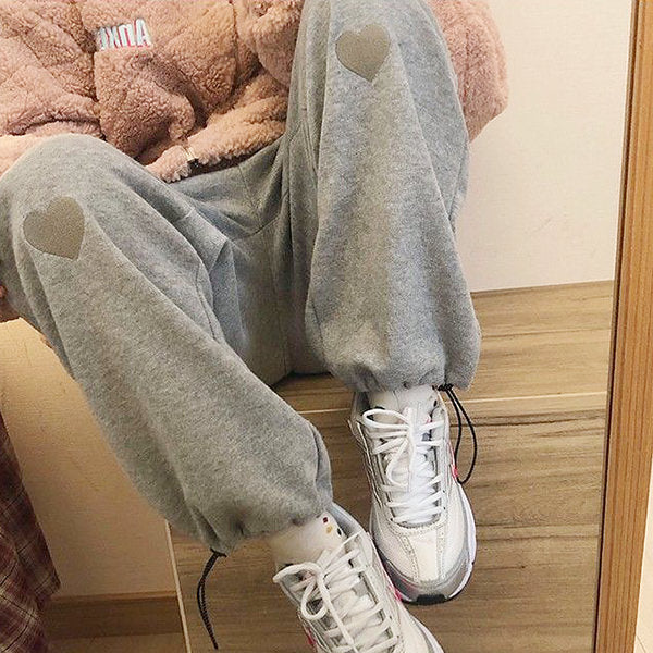 VILZSTUDIOS Stylish joggers with heart design for casual wear