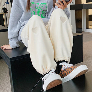 VILZSTUDIOS Stylish joggers with heart design for casual wear
