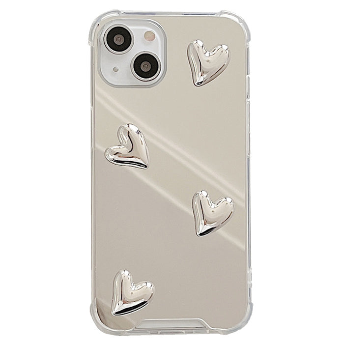 VILZSTUDIOS Stylish heart mirror iPhone case