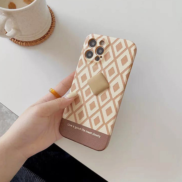 VILZSTUDIOS Stylish houndstooth iPhone case