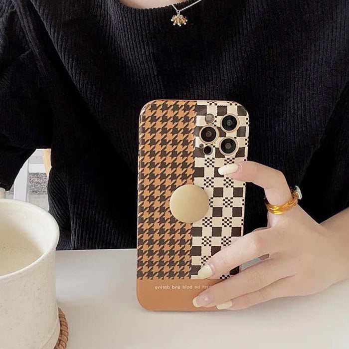 VILZSTUDIOS Stylish houndstooth iPhone case