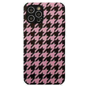 VILZSTUDIOS Stylish houndstooth print iPhone case