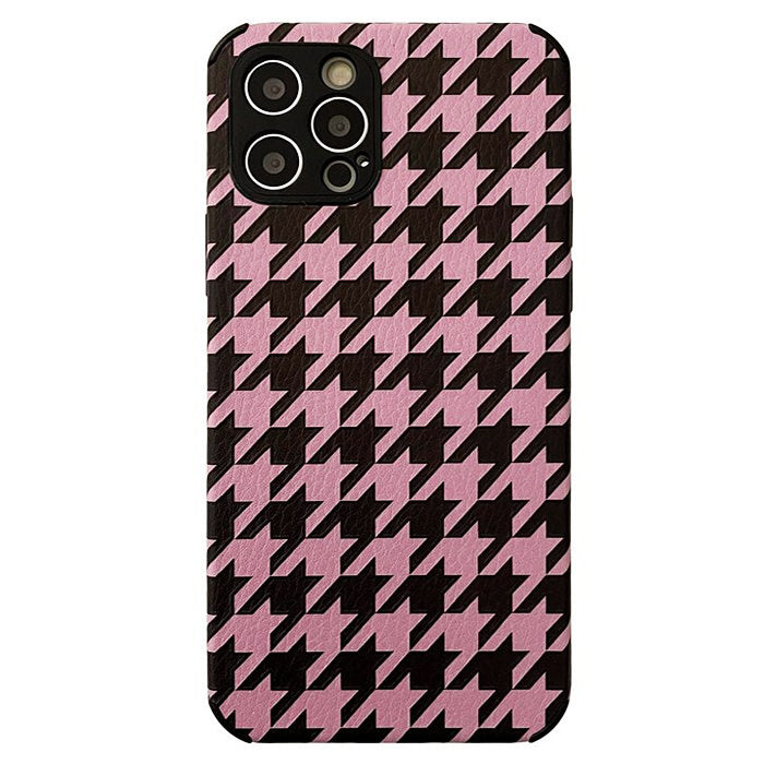 VILZSTUDIOS Stylish houndstooth print iPhone case