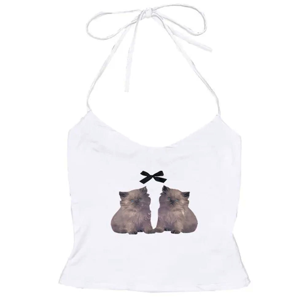 VILZSTUDIOS Chic Y2K halter top for streetwear fashion