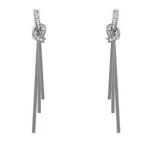 VILZSTUDIOS Elegant dangle earrings with knot design