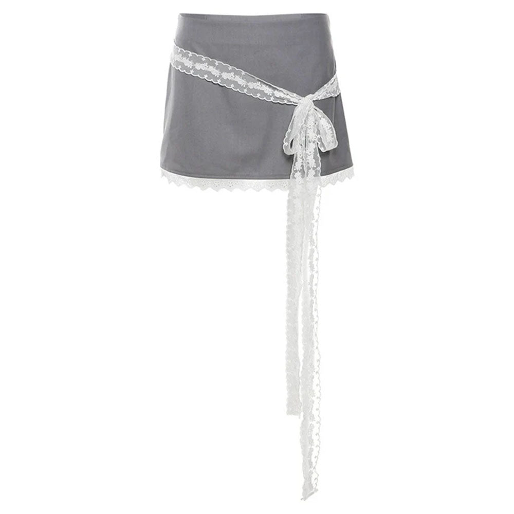 VILZSTUDIOS Chic lace bow skirt from VILZSTUDIOS