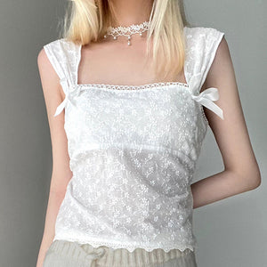 VILZSTUDIOS Chic lace coquette style top from VILZSTUDIOS