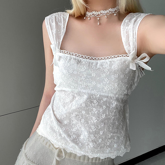 VILZSTUDIOS Chic lace coquette style top from VILZSTUDIOS