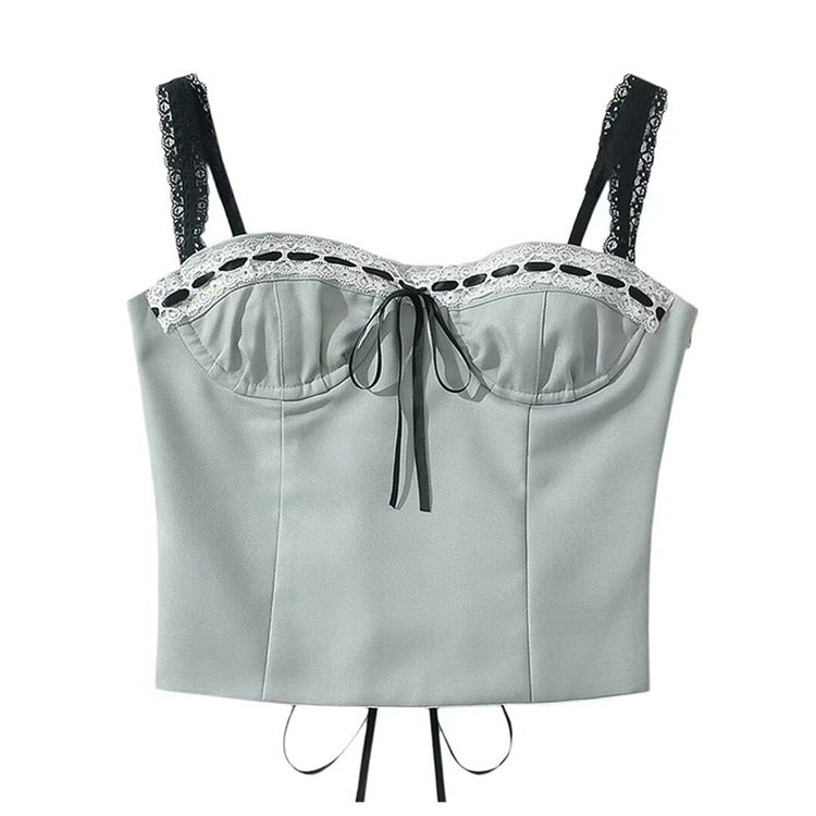 VILZSTUDIOS Chic lace sleeveless top from VILZSTUDIOS