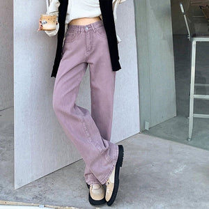 VILZSTUDIOS Chic skater jeans in lavender color