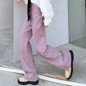VILZSTUDIOS Chic skater jeans in lavender color
