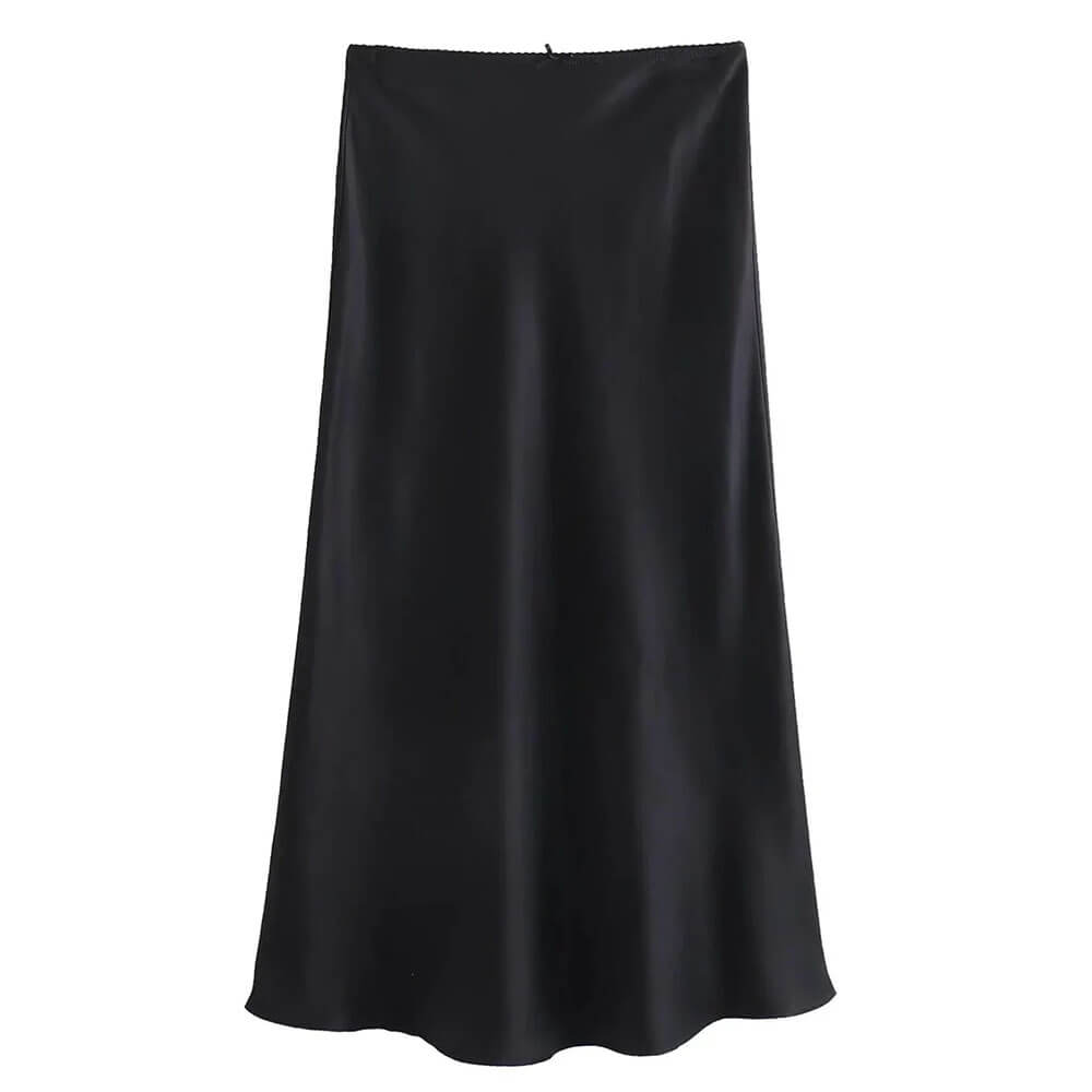 VILZSTUDIOS Satin maxi skirt for women